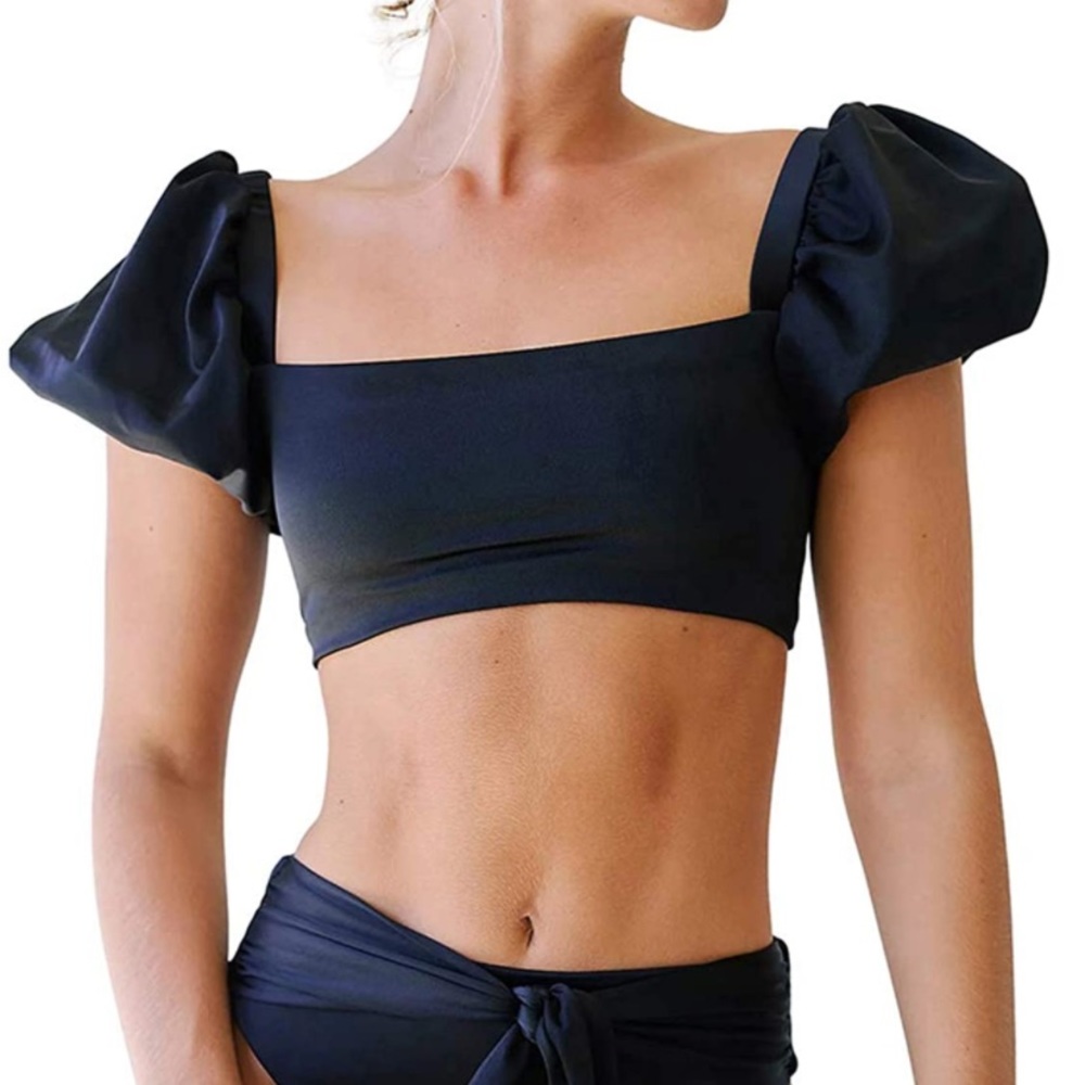 Amazon Puff Sleeve Swimsuit